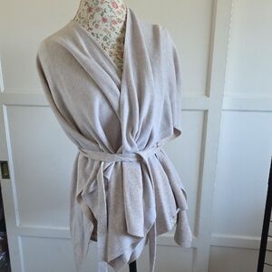 Ann Taylor Elegant Cream Wrap Cardigan